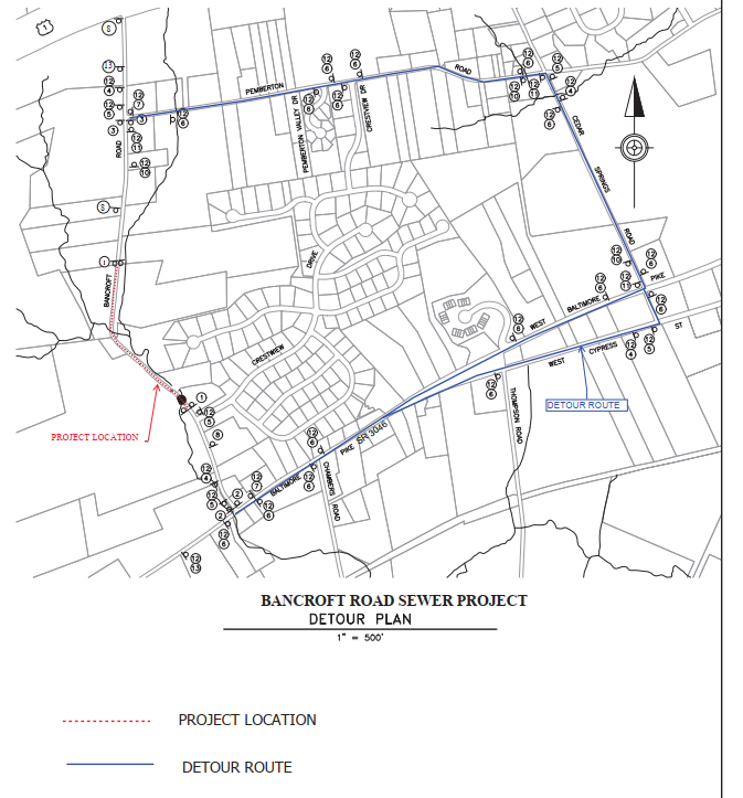 BANCROFT RD DETOUR