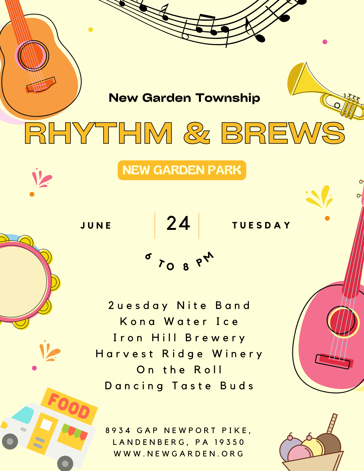 Orange Yellow Playful Music Festival Flyer (3)