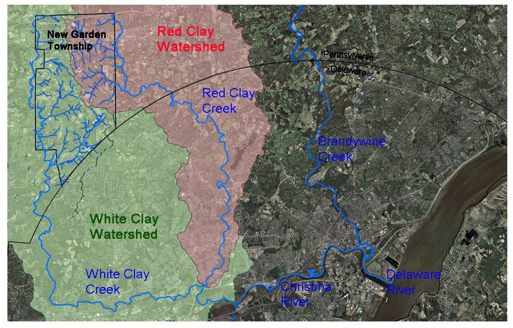 Streams to Bay Aerial