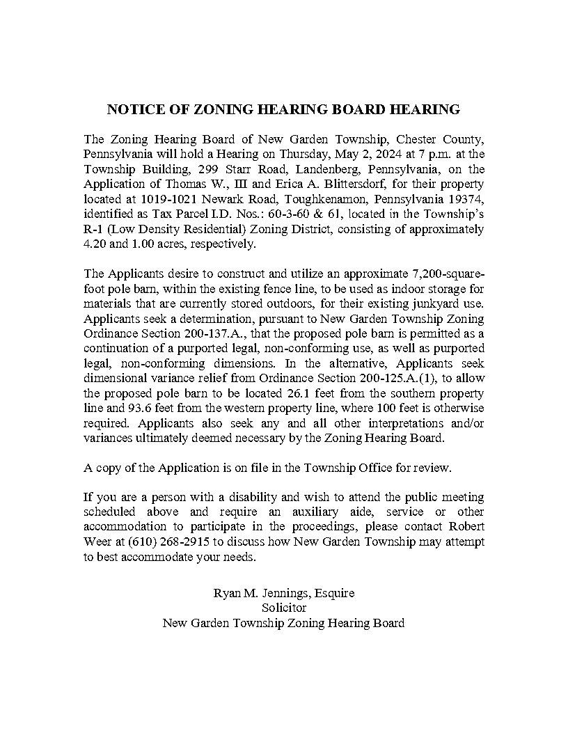 Public Notice - NGT ZHB (Blittersdorf) (for 05.02.24 Hearing)(1981993.1)