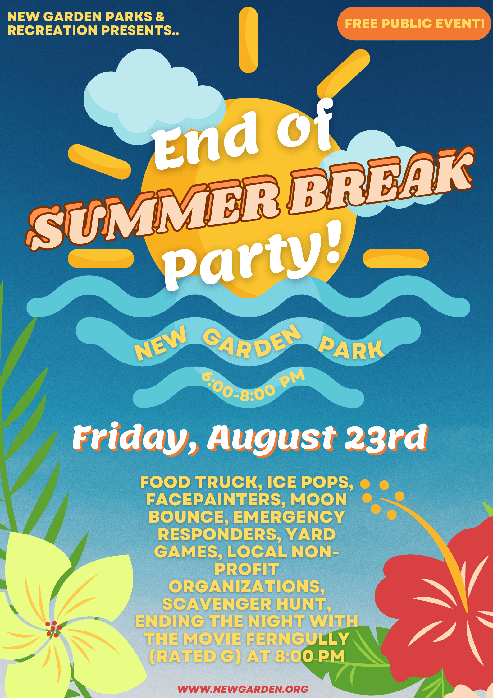 End of summer party event